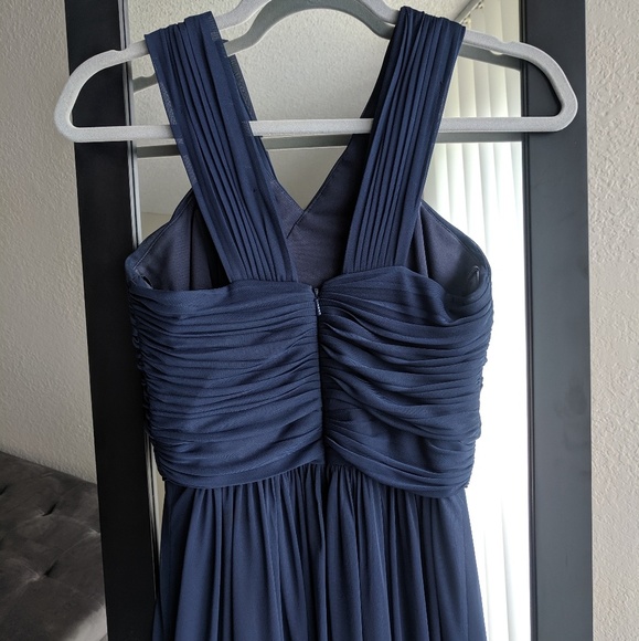Weddington Way Navy Chiffon Dress - Picture 3 of 6